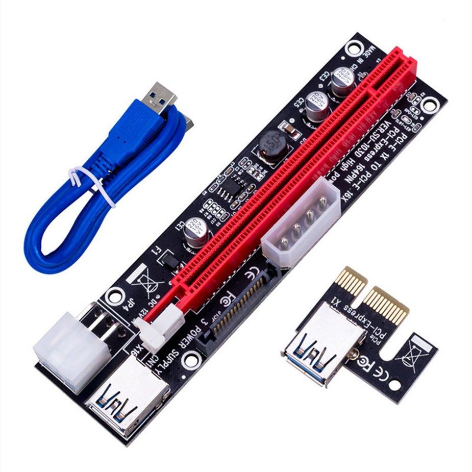 Mini USB3.0 Graphics Card Riser Card PCI-E 1X to 16X Mining Extension Adapter Mining Extender Mining Accessories Mini USB3.0 Graphics Card Riser Card PCI-E 1X to 16X Mining Extension Adapter Mining Extender Mining Accessories