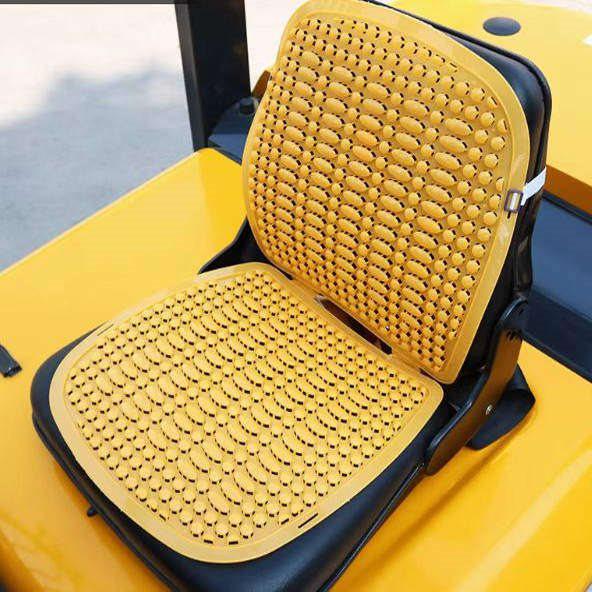 Breathable Summer Forklift Seat Cover for Heli, Longgong, Liugong - Cool Plastic Cushion
