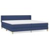 Maison Exclusive - Sommier à lattes de lit avec matelas Bleu 200x200 cm Tissu