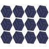 Set of 12 Self Adhesive Acoustics Foam Panels Soundproof Wall Panels Suitable for Recordings Studios and Classrooms