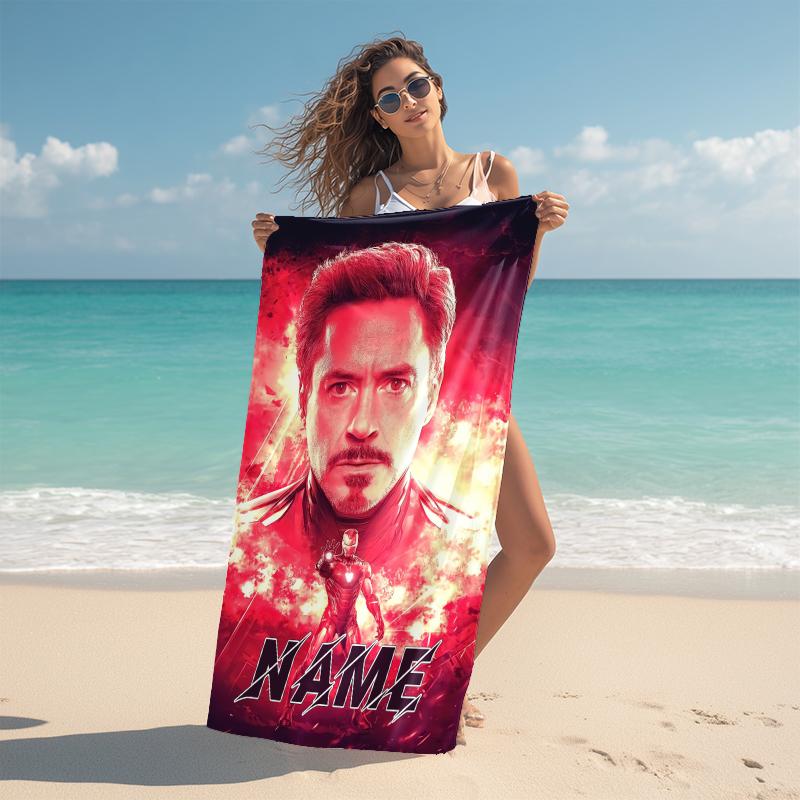 Personalized "Spider-Man: Spider-Verse" Beach Towel Microfiber Beach Towel Thin Absorbent for Beach Swimming Yoga Bath Sports. 0910240