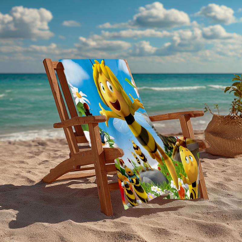 Ultra-Soft Beach Towel with Mario Theme,Ideal for Pool - Camping, Diving - Perfect Travel Essential, Vibrant Beach Towel.