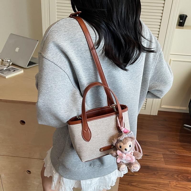 Popular Small Bag Women's New Shoulder Messenger Bag High-end Retro Portable Bucket Bag