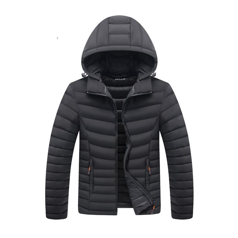 Padded-padded Men's Jacket Winter Cotton Clothes Handsome Thickened Velvet Padded Jacket Trendy Padded Clothes