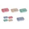 Divided Lunch Box with Sealing Lid Multi-Compartment Meal Prep Container Microwave Safe Bento Box for Work And School