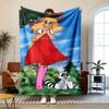 candy candy Soft and comfortable flannel Suitable for sofas living rooms outdoor camping travel and also makes a great anniversary gift