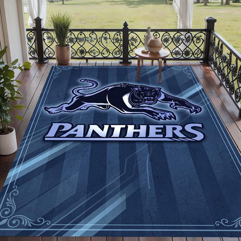 Soft Floor Carpet Penrith Panthers Pattern Area Rug Decorative Mat For Home Room Decoration
