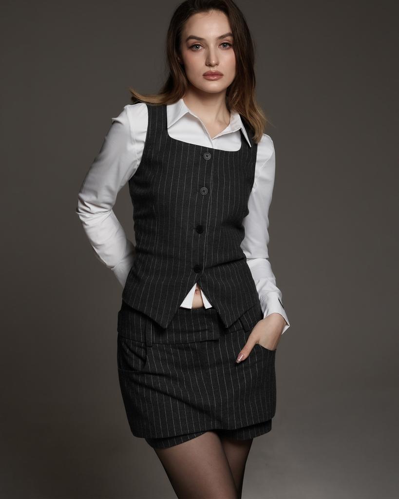 Kulsiseu Cs Stripe Low Waisttap Skort-064