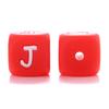 10Pcs/Lot 12mm Silicone Letter English Alphabe Beads Food Grade Silicone Chewing Beads DIY Baby Teething Toys Necklace Pendant