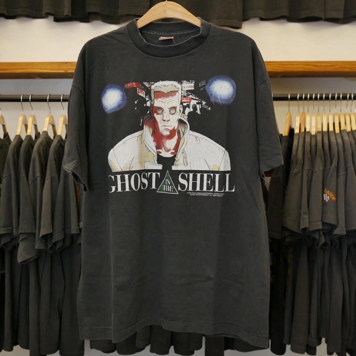 

Ghost in the Shell Batou Anime T-Shirt XL Fade Vintage Style Reprint New S