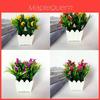 Lifelike 20 Heads Artificial Lily Flower Potted Plant For Elegant Home Garden Decor