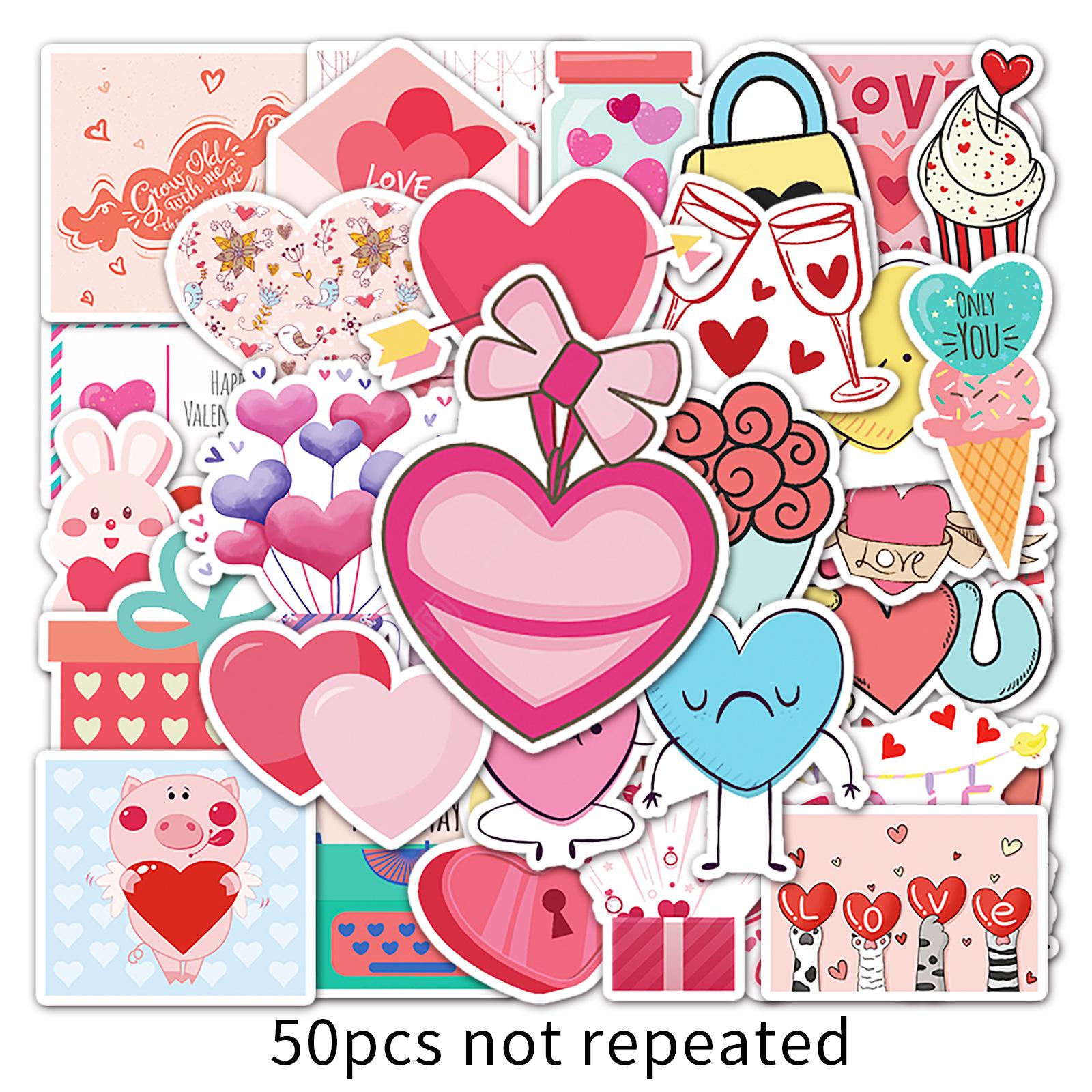 50 Creative Cartoon Graffiti Waterproof Stickers for Journals and Suitcases