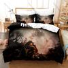 Remnant From the Ashes Pattern Duvet Cover + 2 Pillowcases, Stylish Soft Bed Linens for Game Lovers