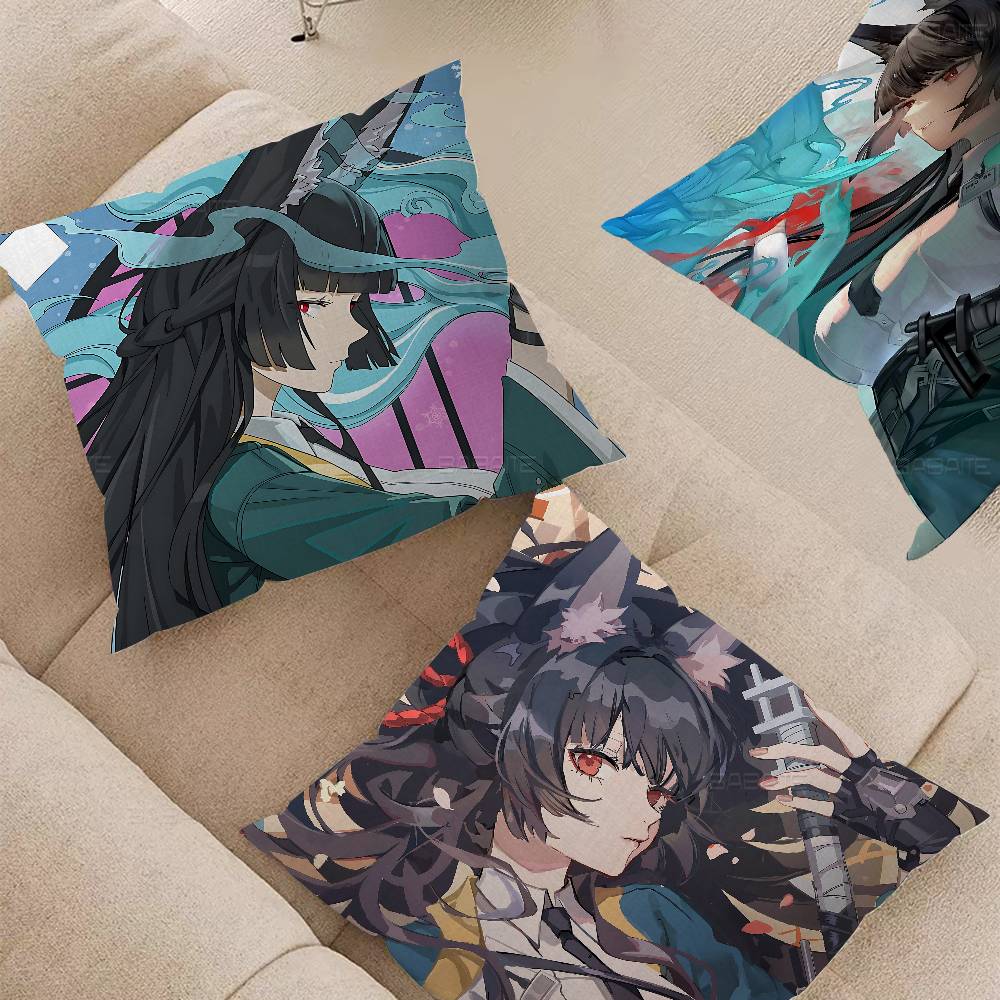 Zenless Zone Zero Hoshimi Miyabi Pillow Gift Home Office Decoration Pillow Bedroom Sofa Car Cushion CoverPillow Case