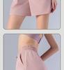 Quick-Dry Women's Summer Sports Shorts – Cool, Breathable, Loose Fit with Side Pockets for Running and Pilates.