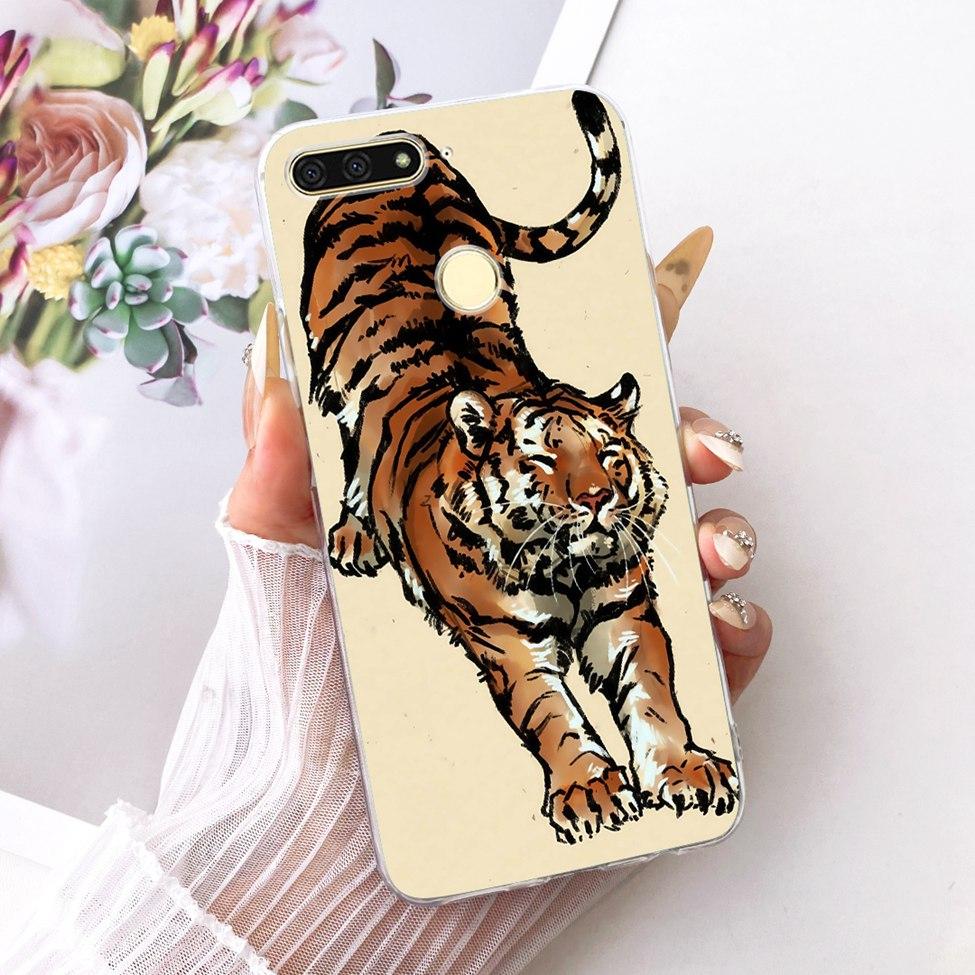 For Huawei Y6 Prime 2018 Case Transparent Cute Fashion Butterfly Funny Painted Casing For Huawei Y6Prime 2018 ATU-L31 ATU-L42