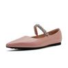 Fashion 2025 Flat Shoe for Women Spring Summer Shallow  Pointed Flat Women Mary Jane Shoes Lacquer Leather Multi Color Half Slippers