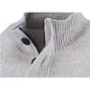 Stone Island Solid Color Half-Zip Stand Collar Wool Knit Sweater Unisex sweater Gray K2S155100040S00A3-V0M64