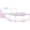 Bed Frame with Headboard Black 150 x 200 cm Engineered Wood