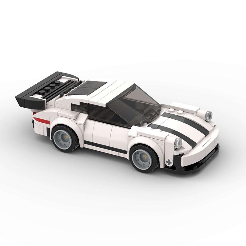 Porsche 911 Turbo Model Building Blocks, Compatible with LEGO