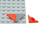 100Pcs MOC Smooth Bricks 35787 Triangular Plate 45° Cut 2x2 Building Blocks Compatible Bricks