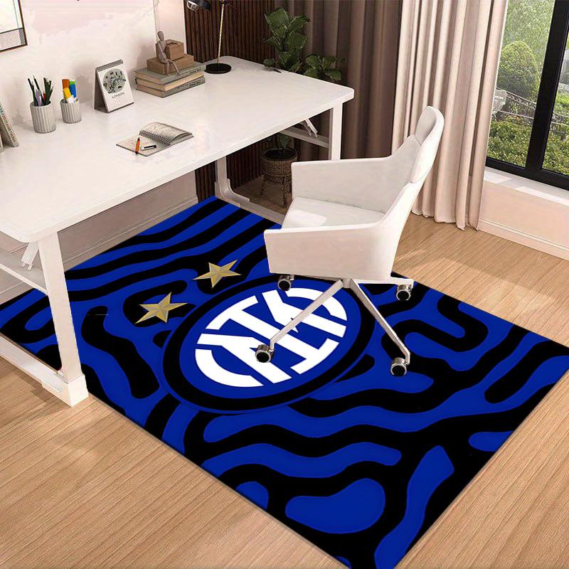 Mi-lan FC Emblem Printed Area Rug for Office, Chair Rug, Decorative Carpet Floor Mat, Large Size Fan gifts Christmas gifts
