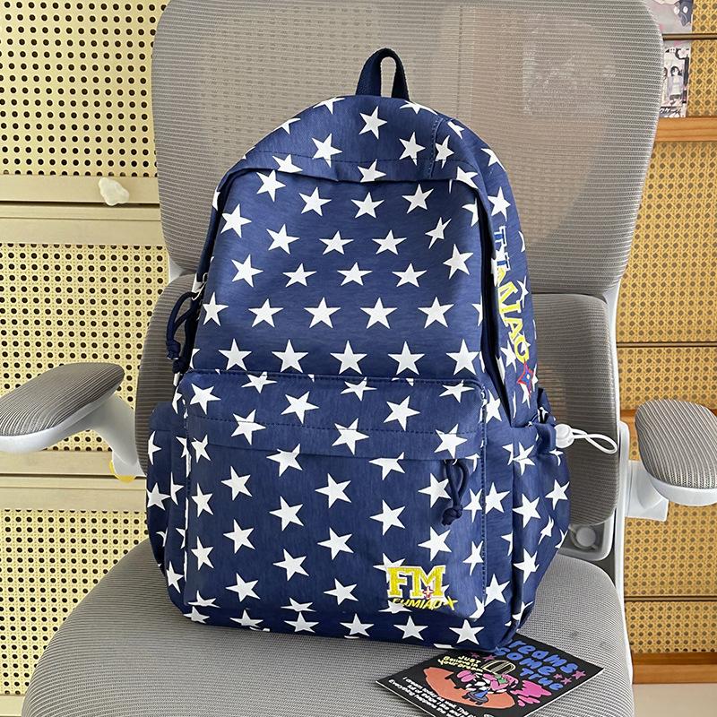 Schoolbag Korean ins style student schoolbag high value versatile casual backpack star large capacity light travel backpack
