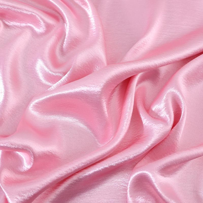 1025 Shiny Crinkle Bright Silk Satin Fabric for Pajamas & Dresses