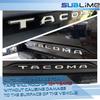 3D Raised Tailgate Ert Letters Emblem Fit For 2016- Tacoma Chrome Badges