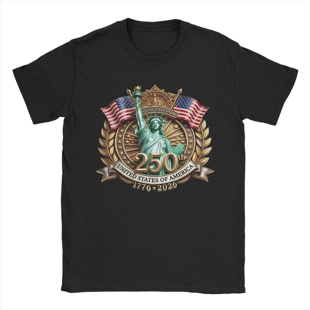 250 Years American Anniversary Accessories Unisex T Shirt Cotton Tee Graphic Printing Tops Tshirt
