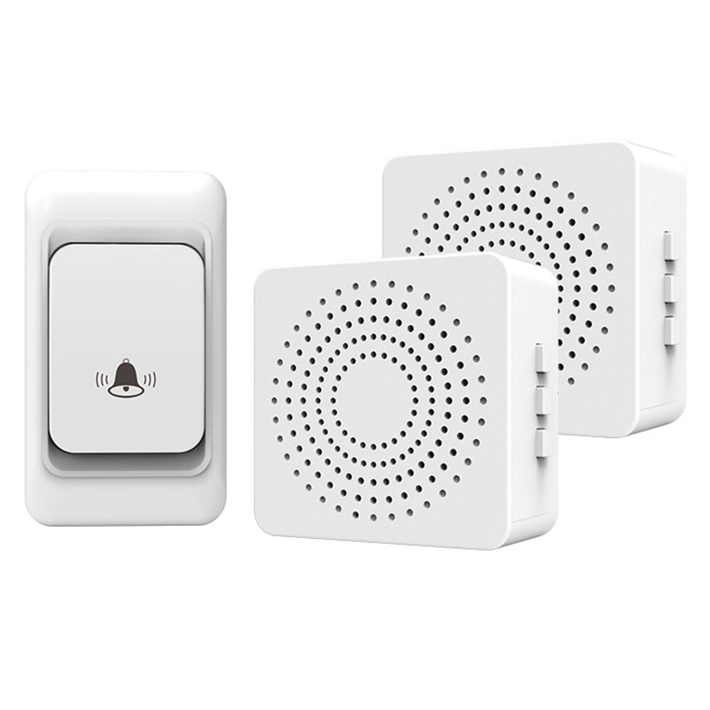 

WHM06 USB Powered Wireless Doorbell Home Door Bell Kit (1 Transmitter+2 Receivers) A