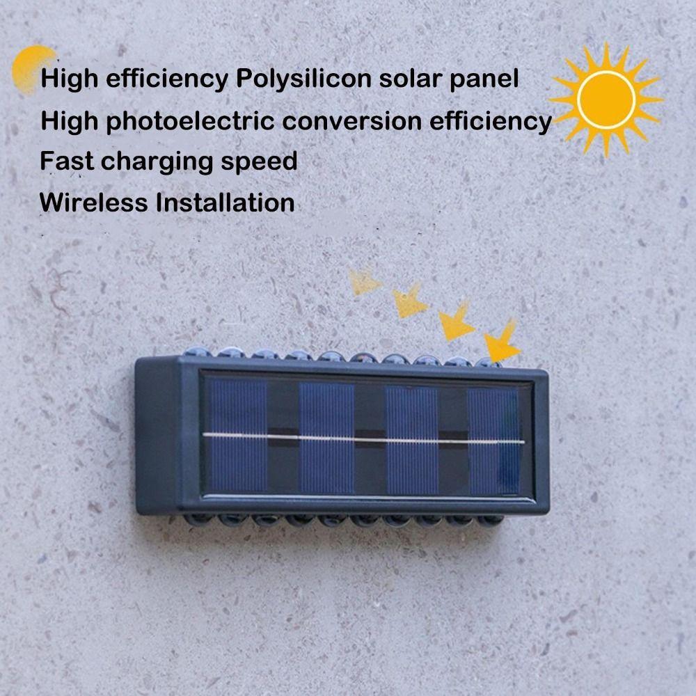 Warm Light Solar Wall Lamp Streetlights Waterproof Lamp Decoration Lights Outdoor Lighting  Garden