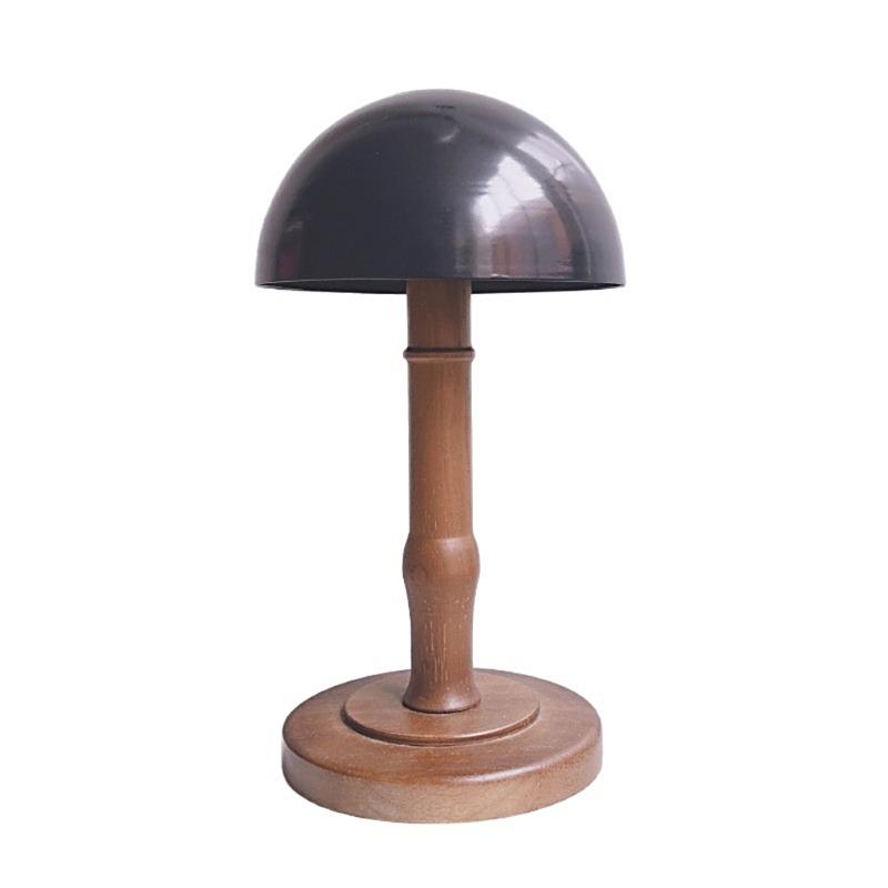 

Natural Wood Iron Detachable Hat Holder Organizer For Caps Wigs Secure Stable Display Stand Salon Home Use чёрный