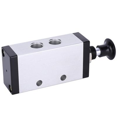 Hand Valve Two Position Three Way G1/4 Inch Mechanical Switch Valve Aluminum Alloy Shell XQ230622