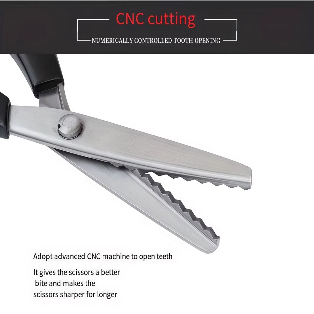Triangle Teeth Pinking Shears Serrated Edge Tailor Scissors Anti-Fray Zig Zag Scissors DIY Sewing