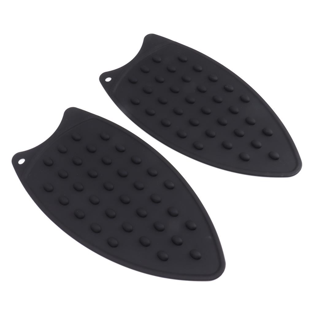 2Pcs Silicone Iron Rest Pad Durable Impact Resistant Heat Resistant Iron Mat for Ironing Boards