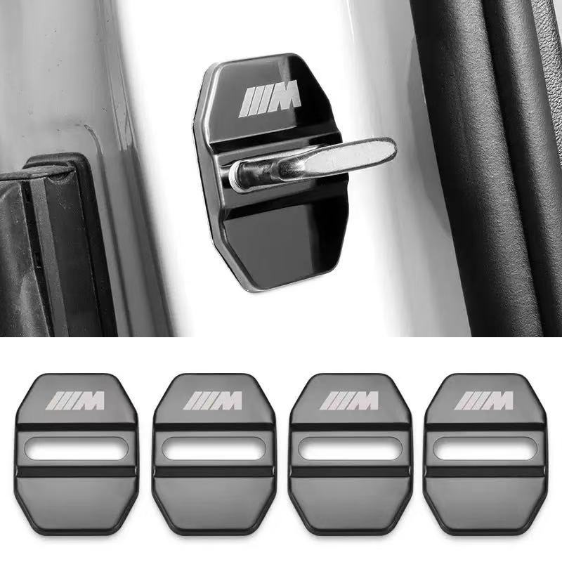 4pcs Car Styling Door Lock Protection Cover Stainless Steel Accessories For BMW M Performance E46 E90 E60 F20 X1 F10 X3 pendant PK2