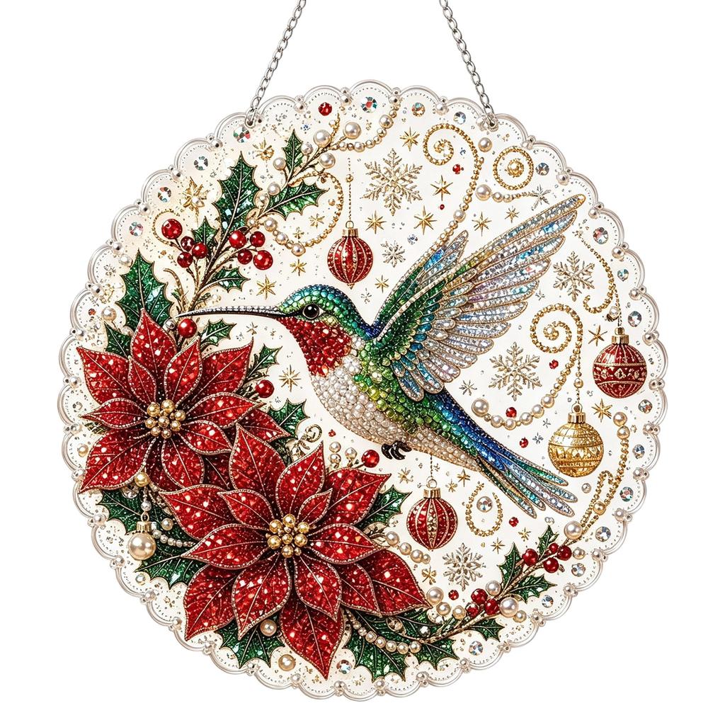 2D Acrylic Christmas Pendant Ornament for Holiday Decor