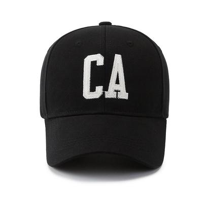 Baseball Cap Patch Letter CA Fashion Trend Casual Shade Face Peaked Cap Men's and Women's Hats