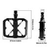 Nonslip Bicycles Pedals Flat Platform Sealed Bearing Footboards 9/16Inch Thread Mountain Bicycles Footrest Bikes Pedals