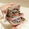 [HF]New 1Pc Portable Luxury Jewelry Bag Small Travel Organizer With Compartments Waterproof Pouch For Earrings Bracelets Rings