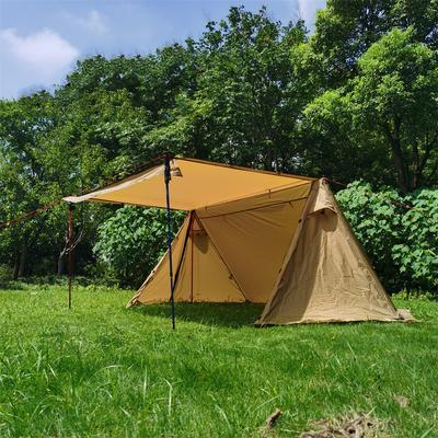 Ultraleichtes Campingzelt Survival Bungalow Zelt Wasserdichtes Pyramidenzelt Unterschlupfzelt für 2-3 Personen