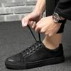Men's Shoes Trendy Green Student Sports Board Shoes Lace-up Fashion Casual Shoes Men's Round Head
