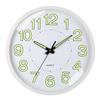 Non-Ticking Night Light Hanging Clock Glow In The Dark Wall Time Clock  Home Decor
