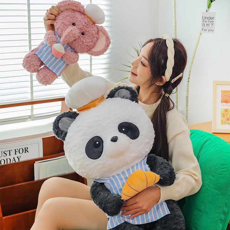 Baking Doll Plush Toy Bear Doll Panda Doll Koala Elephant Forest Doll Children