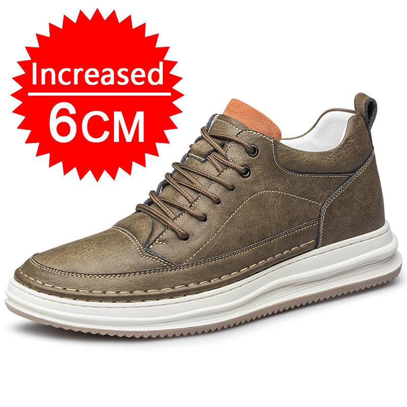 Scarpe con Rialzo COZOK Per Uomo alla Moda 4/6/8CM Aumento Altezza Interna Invisibile Outdoor Corsa Scarpe Sportive Casual Taglia 37-44
