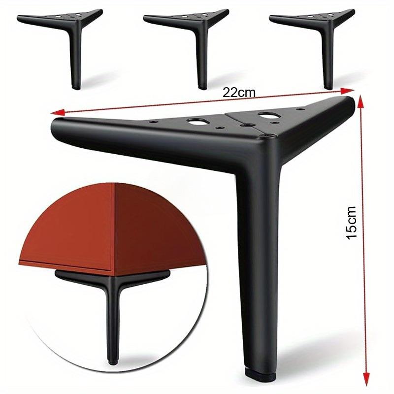 

4pcs 15CM Furniture Legs,Metal Furniture Feet Replacement Cabinet Feet Modern Sofa Legs Triangle Chair Legs Suitable for Coffee Table TV Cabinet Sofa 4pcs 15cm чорний