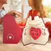 Valentines Day Three-dimensional Greeting Card Gift Blessing Card