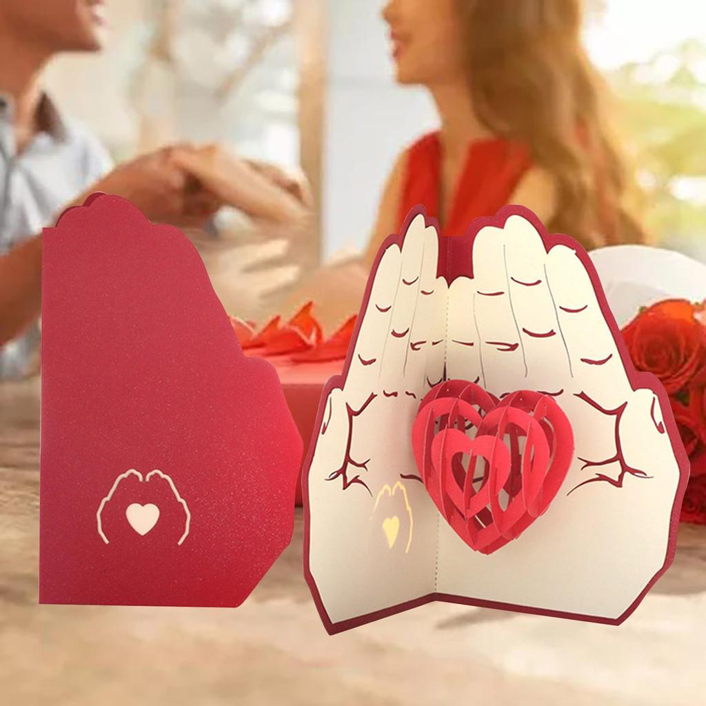 Valentines Day Three-dimensional Greeting Card Gift Blessing Card