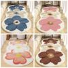Soft Carpet Anti-slip Floral Print Mat High Quality Flower Rugs  Bedroom Decor